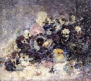 Nicolae Grigorescu Pansies Norge oil painting reproduction